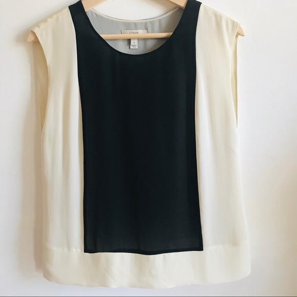 J. Crew -Size 0 Sleeveless Top 100% Silk Top - Picture 1 of 7